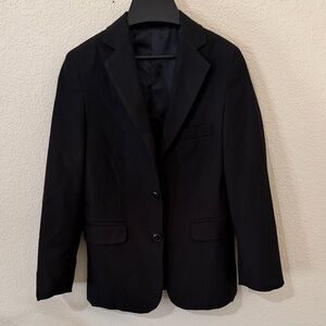 Chaps Black Suit Sport Coat Jacket Blazer Boys Size 8